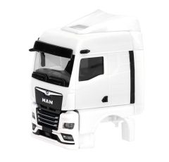 HER086349 - 2 unités en kit à monter - MAN TGX GM cabine déflecteurs et caméra de rétroviseur blanc
