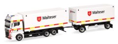 HER318945 - Camion avec caisse et remorque 1+1 essieux MALTESER – MAN TGX GX 6x2