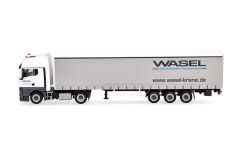 HER321235 - Camion avec remorque à rideaux 3 essieux WASEL – MAN TGX GX 4x2