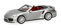 HER038928-003 - Cabriolet de couleur argent métallisé - PORSCHE 911 Turbo