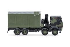 HER747288-002 - Véhicule militaire – IVECO Trakker 8x8 avec container 20 pieds et grue Bundeswehr