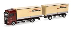 HER962223 - Camion porteur avec caisse et remorque 1+1 essieux SCHONHOLZER – MAN TGX GX 4x2