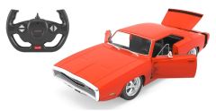 JAM402116 - Voiture télécommandée de couleur rouge – DODGE Charger R/T de 1970