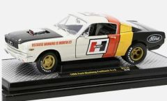 M2M-40300-114A - Voiture de 1966 couleur noire et blanche - FORD Mustang Fastback 2+2
