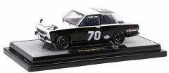 M2M-40300-114B - Voiture de 1970 couleur noire et blanche - WILWOOD - DATSUN 510 #70