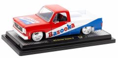M2M-40300-119B - Voiture de 1973 couleur rouge blanc et bleu - BAZOOKA - CHEVROLET Cheynne 10