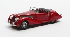 MTX40408-031 - Voiture cabriolet de 1939 couleur rouge - DELAHAYE 135MS GSR Figoni Falaschi