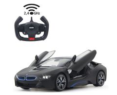 JAM404570 - Voiture avec porte télécommandé de couleur noir - BMW i8