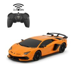 JAM405186 - Voiture télécommandé de couleur orange - LAMBORGHINI Aventador SVJ