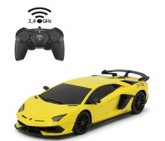 JAM405187 - Voiture télécommandé de couleur jaune - LAMBORGHINI Aventador SVJ