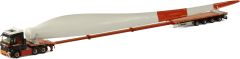 WSI410268 - Camion avec plateau extensible et aile aux couleurs MAMMOET – MERCEDES Actros 6x4