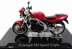 Moto de couleur rouge - TRIUMPH 955 Speed Triple