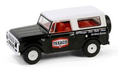 GREEN41165-B - Voiture sous blister de la série TEXACO - HARVESTER Scout 1963 noir TEXACO