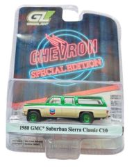 GREEN41175-D_VERT - Voiture sous blister de la série CHEVRON - Spécial édition - Couleur verte - GMC Suburban Sierra Classic C10