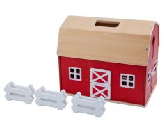 SHL42602 - Accessoire de l'univers des Animaux de la Ferme - Dimensions - 35.6 x 23.6 x 30 cm - Ferme en bois
