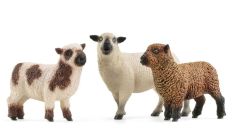 SHL42660 - Figurine de l'univers des animaux de la ferme - Trio de moutons