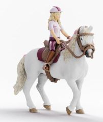 SHL42713 - Figurine de l'univers Horse Club - Cavalière Sofia et Blossom