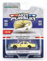 GREEN43030-A - Voiture sous blister de la série HOT PURSUIT - CHEVROLET Impala 1983 beige Police de Maryland