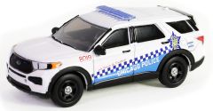 GREEN43030-D - Voiture sous blister de la série HOT PURSUIT - FORD Police Interceptor utility 2019 Police de Chicago