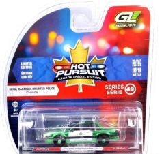 GREEN43065-A-VERT - Voiture sous blister de la série HOT PURSUIT - EDITION SPECIALE CANADA - FORD Mustang 1991 - GRC - Vert