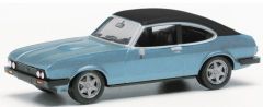 HER430807-002 - Voiture et son toit en vinyle couleur bleu métallisé - FORD Capri II