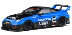 SOL4311202 - Voiture de couleur noire et bleue - NISSAN GT-R (R35) LB Silhouette Calsonic