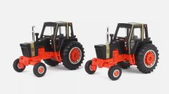 ERT44368 - Coffret de 2 Tracteurs couleur noir et doré – CASE 970 et CASE 1070