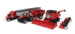 ERT44384 - Set de véhicule CASE IH – Moissonneuse-batteuse 8250 camion remorque et tracteur 340 Magnum