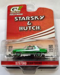 GREEN44780-A-VERT - Voiture sous blister - FORD Gran Torino couleur verte de 1976 STRASKY & HUTCH