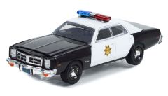 GREEN44965-D - Voiture de Police sous blister de la série FALL GUY - DODGE Monaco de 1977