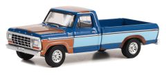 GREEN44980-E - Voiture sous blister de la série TV YELLOWSTONE – FORD F-250 1978 couleur bleu
