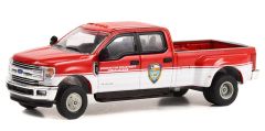 GREEN46110-D - Véhicule sous blister de la série DUALLY DRIVERS - FORD F-350 dually 2019 Service d'incendie de Houston