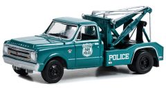 GREEN46120-A - Voiture sous blister de la série DUALLY DRIVERS – CHEVROLET C-30 1967 Police de New York