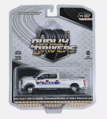 GREEN46150-E - Véhicule sous blister de la série DUALLY DRIVERS - FORD F-350 XL Dually de 2019 Police