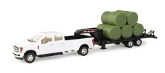 ERT46631 - Véhicule avec plateau et round baler - FORD F-350