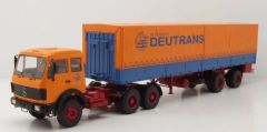 PRX47216 - Camion avec remorque bâchée du transporteur DEUTRANS - MERCEDES NG2232 6x4