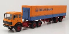 PREMIUM47216 - Camion avec remorque du transporteur DEUTRANS - MERCEDES NG 2232 6x4 de 1980