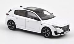 NOREV473934 - Voiture de 2021 couleur blanc nacré – PEUGEOT 308 GT