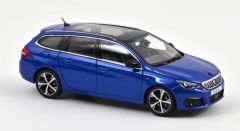 NOREV473940 - Voiture de 2020 couleur bleu – PEUGEOT 308 sw GT