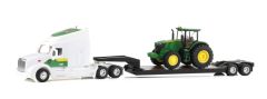 ERT47679 - Camion avec remorque surbaissé et tracteur JOHN DEERE 7290R - PERTERBILT 579