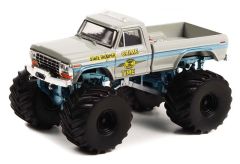 GREEN49110-C - Voiture sous blister de la série KINGS OF CRUNCH - FORD F-250 1979 Monster Truck CRIME TIME STATE TROOPER
