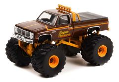 GREEN49110-D - Voiture sous blister de la série KINGS OF CRUNCH - GMC High Sierra 2500 1985 Monster Truck BUFFALO TREMOR