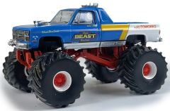 GREEN49160-B - Monster truck sous blister de la série KINGS OF CRUNCH - HOLMAN'S BEAST - CHEVROLET C30 de 1983