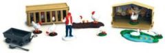 NEW05485B - Accessoires avec Poules et Oies