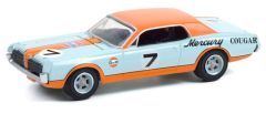 GREEN41130B - Véhicule sous blister RUNNING ON EMPTY - MERCURY Cougar XR7 de 1967 Team GULF