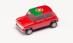 HER420709 - Voiture avec le drapeau de la Portugal - MINI COOPER Euro 2021