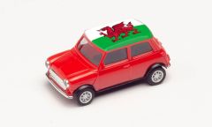 HER420785 - Voiture avec le drapeau de la Pays de Galles - MINI COOPER Euro 2021