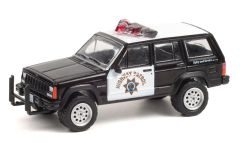 GREEN42960-B - Voiture Police de Californie sous blister – JEEP Cherokee 1993