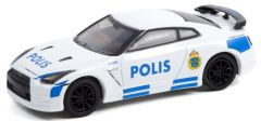 GREEN42980-D - Véhicule sous blister - NISSAN GT-R (R35) Police de Stockholm HOT PURSUIT séries 40