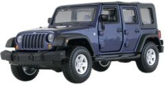 BUR43012BL - Voiture de 2010 bleu foncé – JEEP Wrangler unlimited rubicon